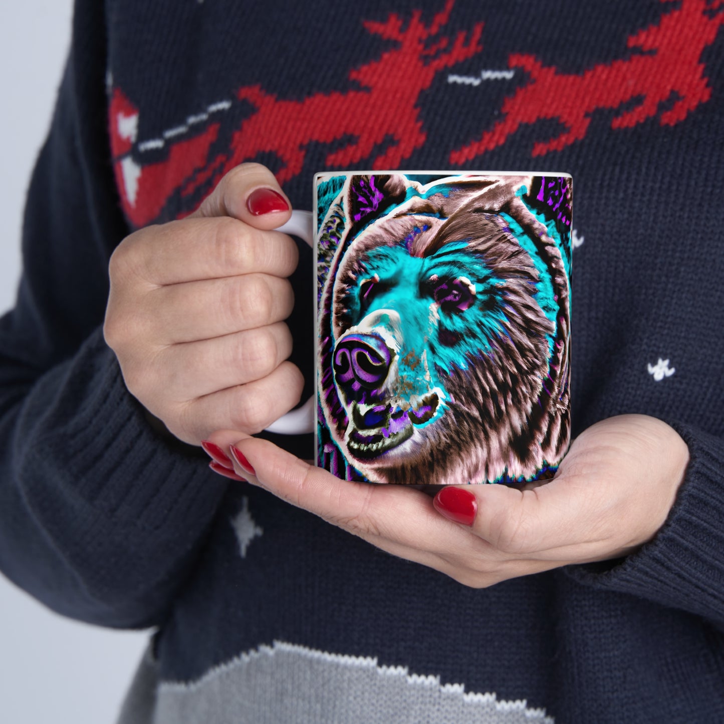 Ceramic Mug 11oz - Mug Grizzle Bear 0001