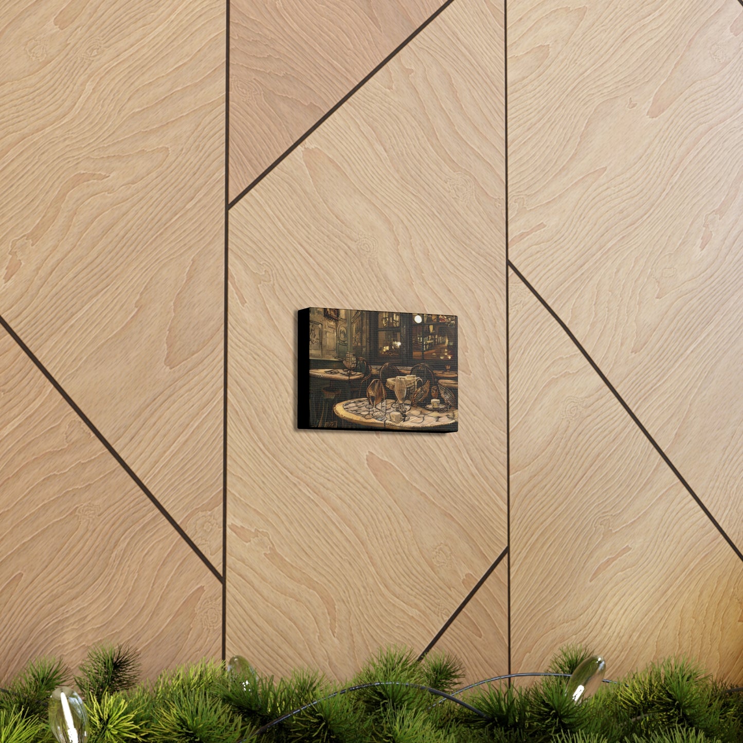 Canvas Gallery Wraps - Cafe Table Brown 0002