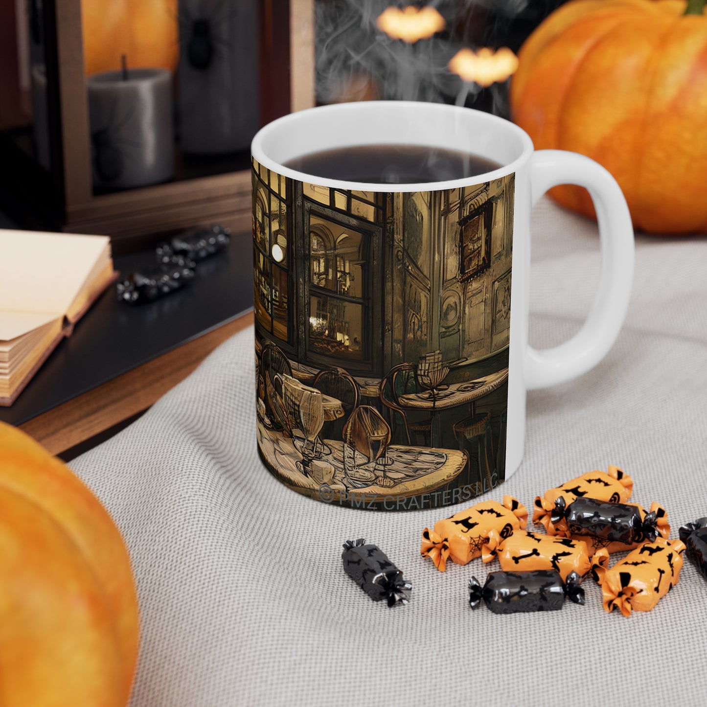 Ceramic Mug 11oz - Cafe Table Brown 0001