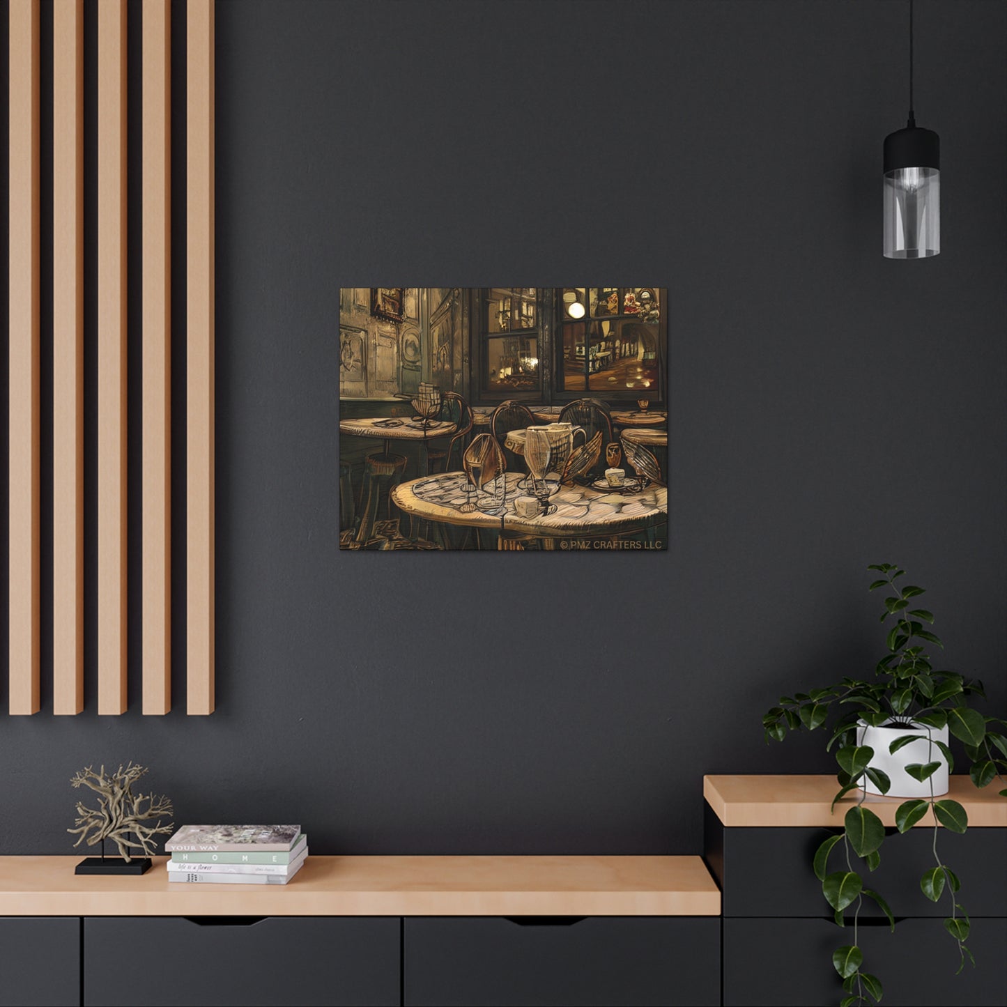 Canvas Gallery Wraps - Cafe Table Brown 0002