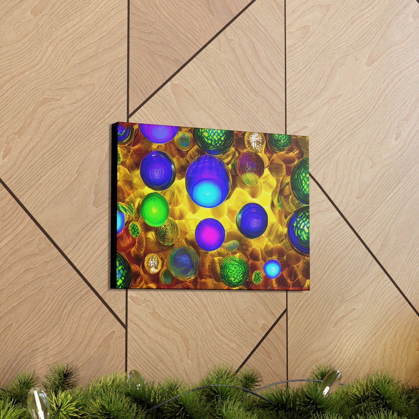 Canvas Gallery Wraps - 3D Vibrant Circles 0001