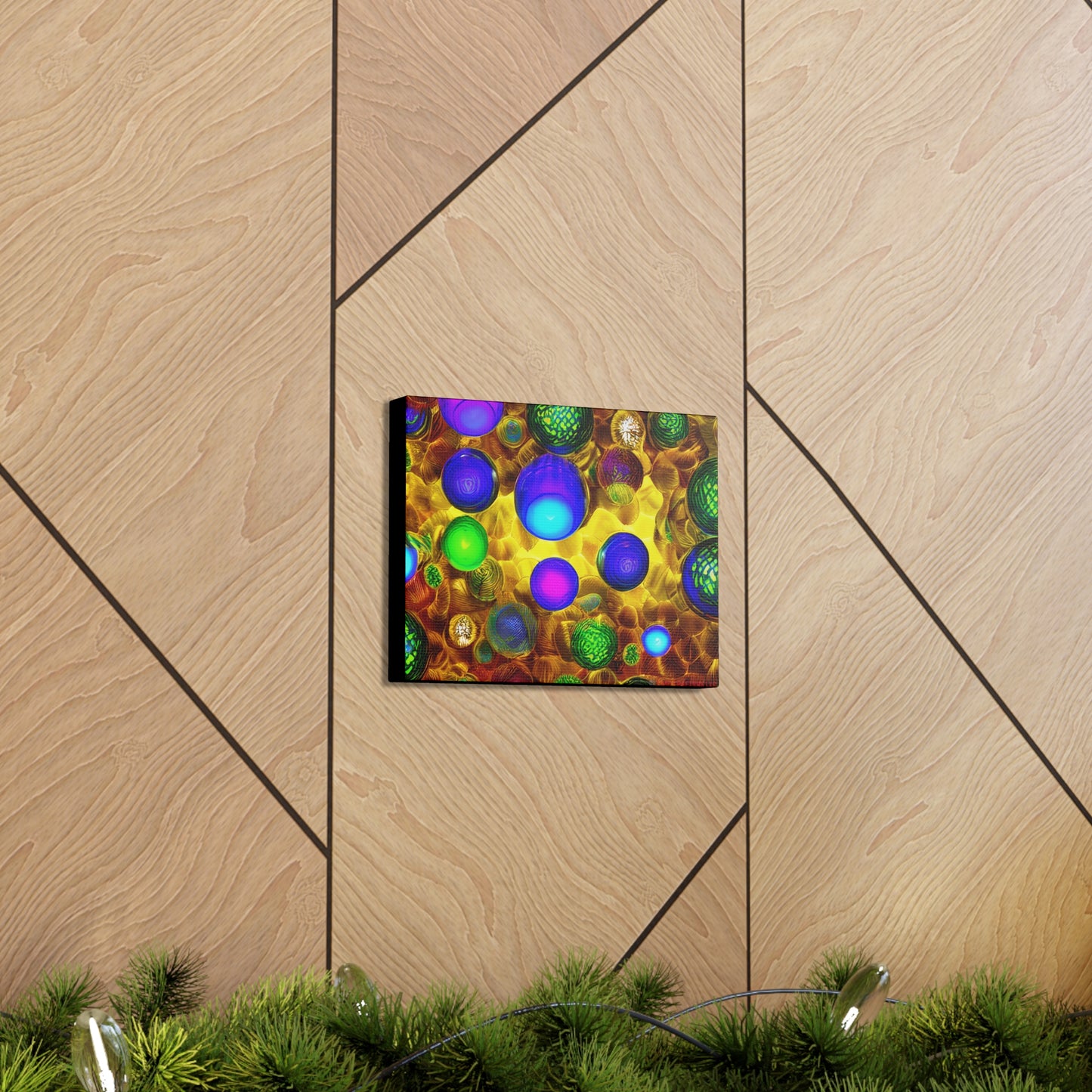 Canvas Gallery Wraps - 3D Vibrant Circles 0001
