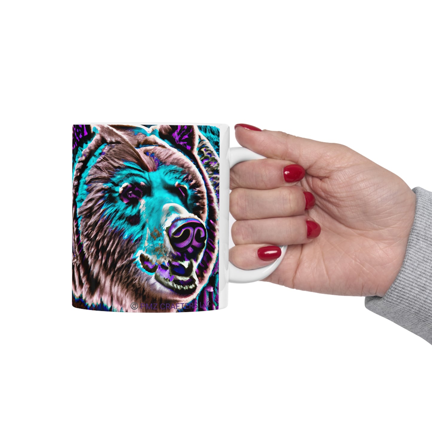 Ceramic Mug 11oz - Mug Grizzle Bear 0001