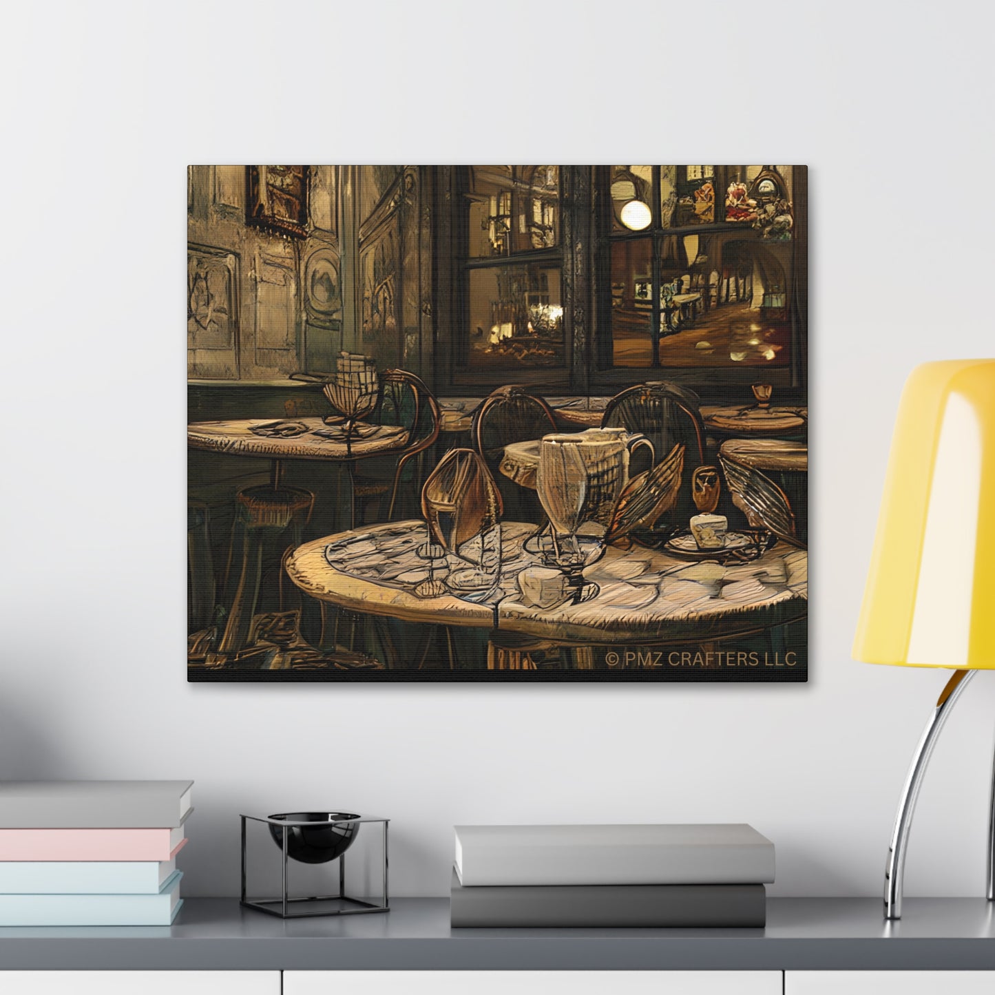 Canvas Gallery Wraps - Cafe Table Brown 0002