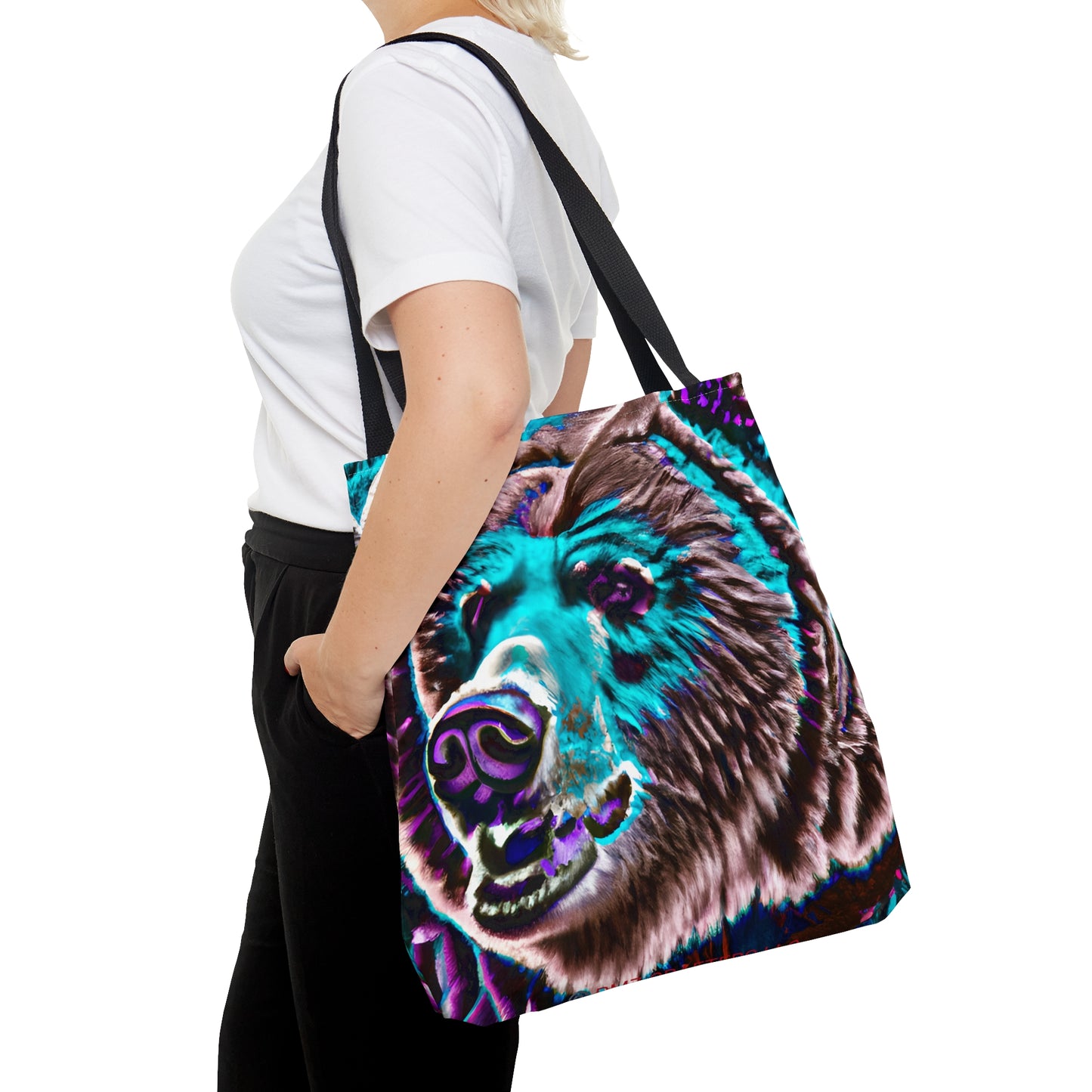 Tote Bag (AOP) - Grizzle Bear 0001