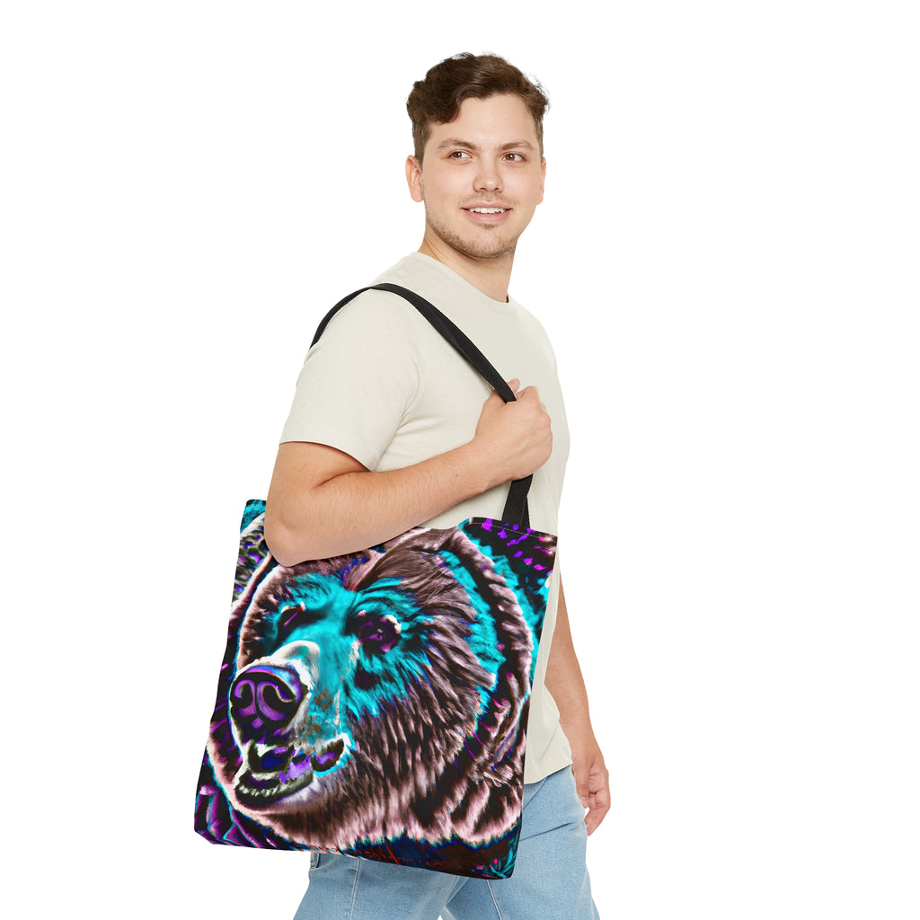 Tote Bag (AOP) - Grizzle Bear 0001