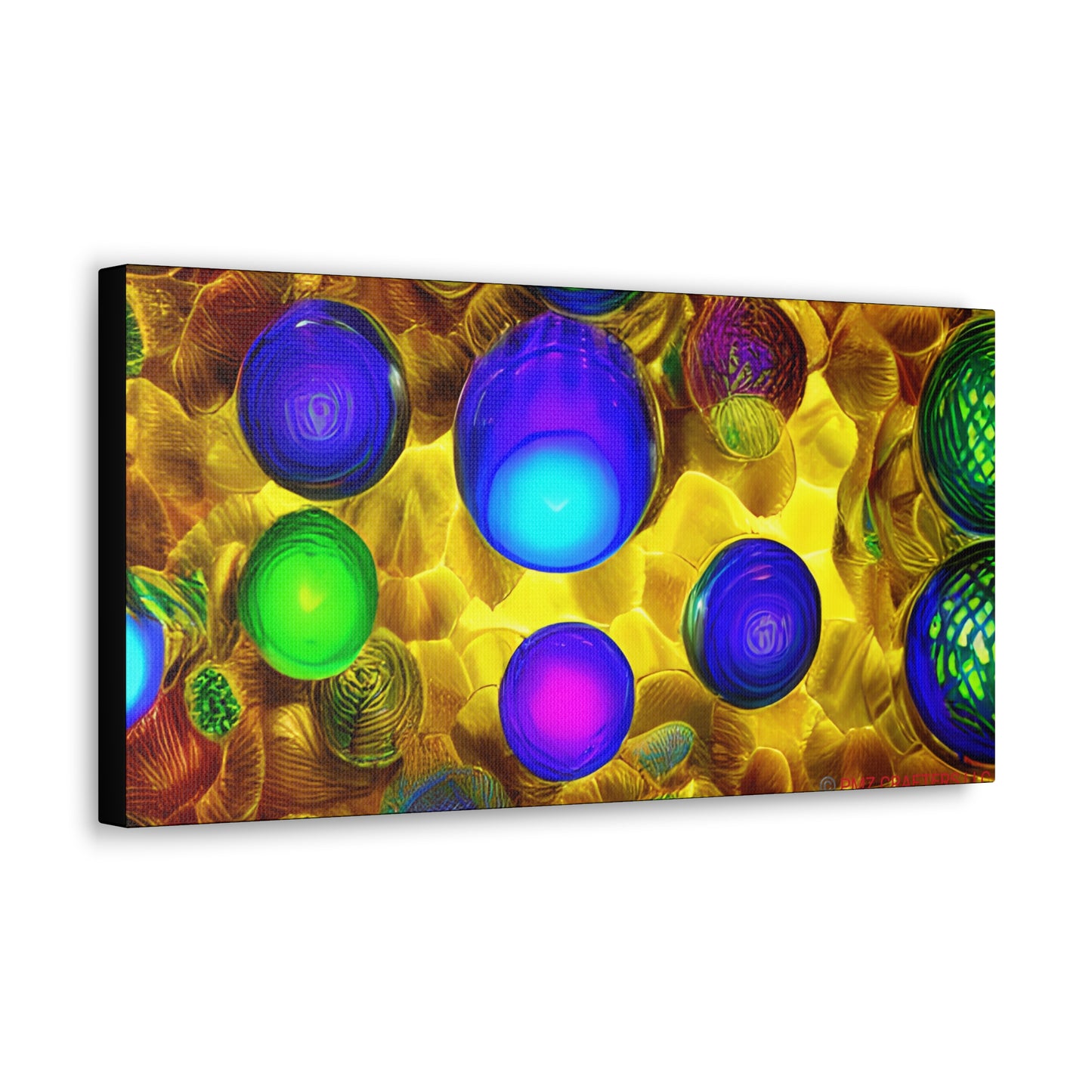 Canvas Gallery Wraps - 3D Vibrant Circles 0001