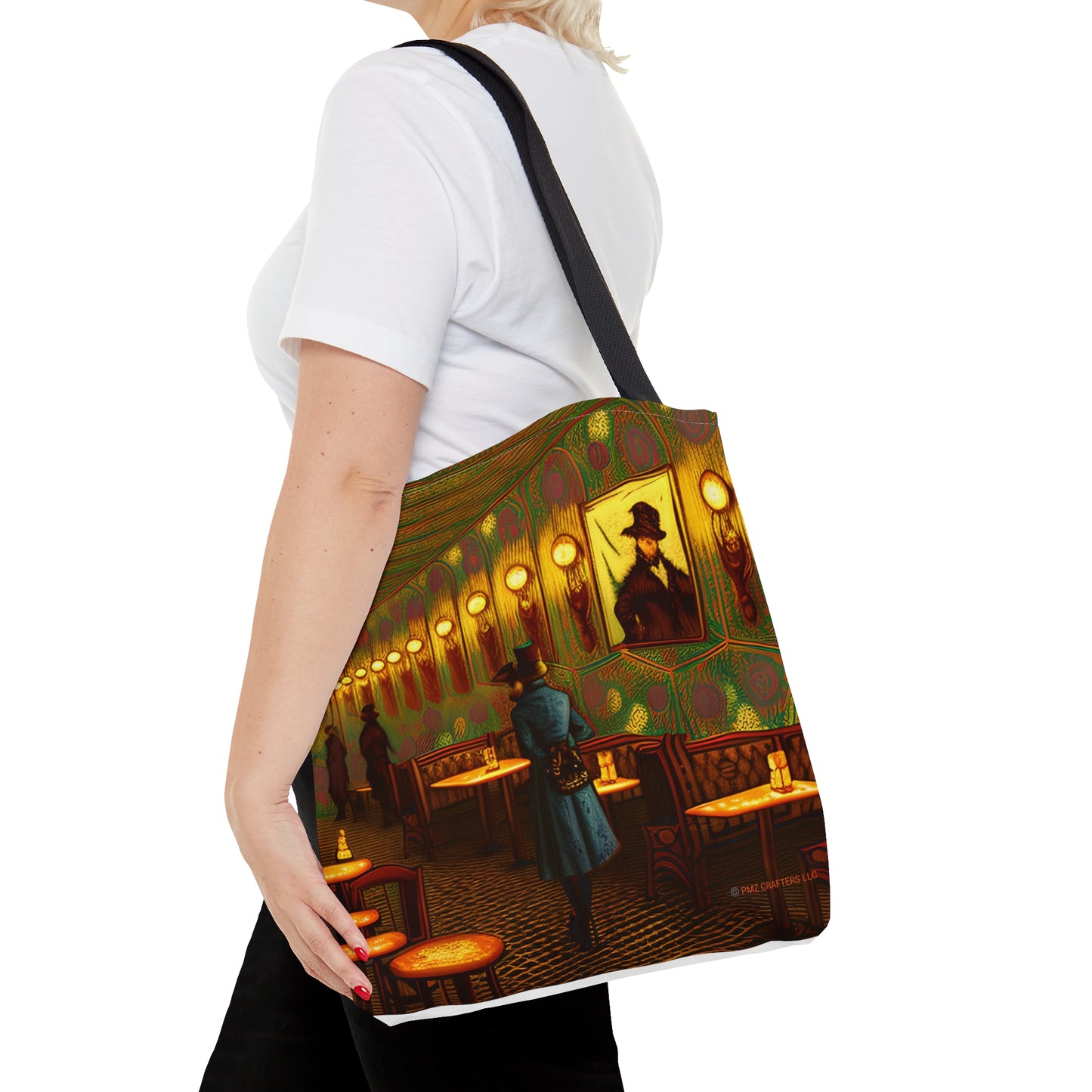 Tote Bag (AOP) - Cafe Table Shadows 0001