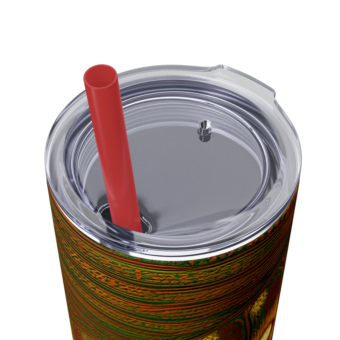 Skinny Tumbler with Straw, 20oz - Cafe Table Shadows 0001