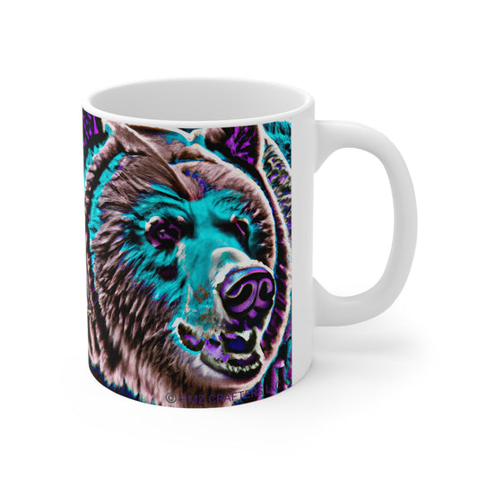 Ceramic Mug 11oz - Mug Grizzle Bear 0001