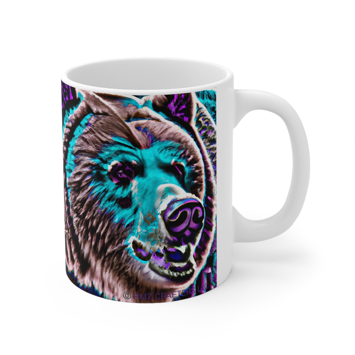 Ceramic Mug 11oz - Mug Grizzle Bear 0001