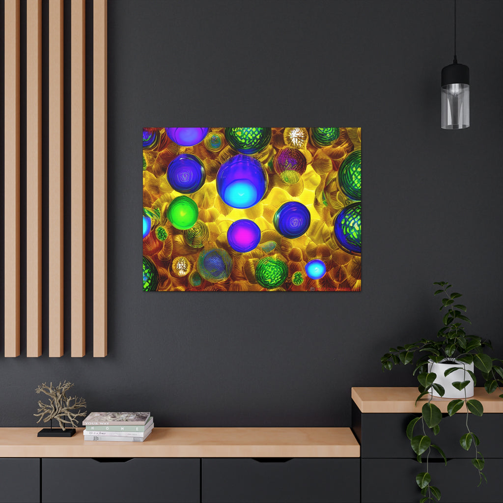Canvas Gallery Wraps - 3D Vibrant Circles 0001