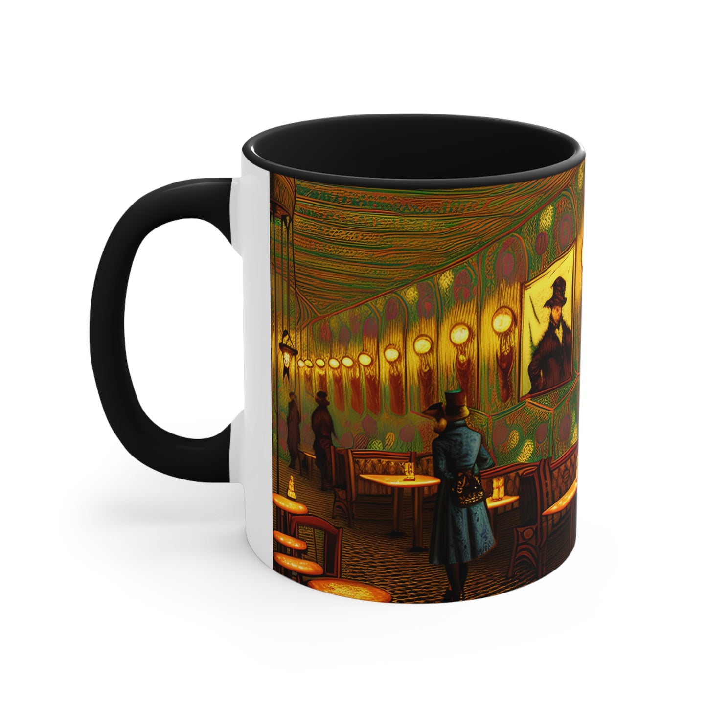 Accent Coffee Mug, 11oz -  Cafe Table Shadow 0001