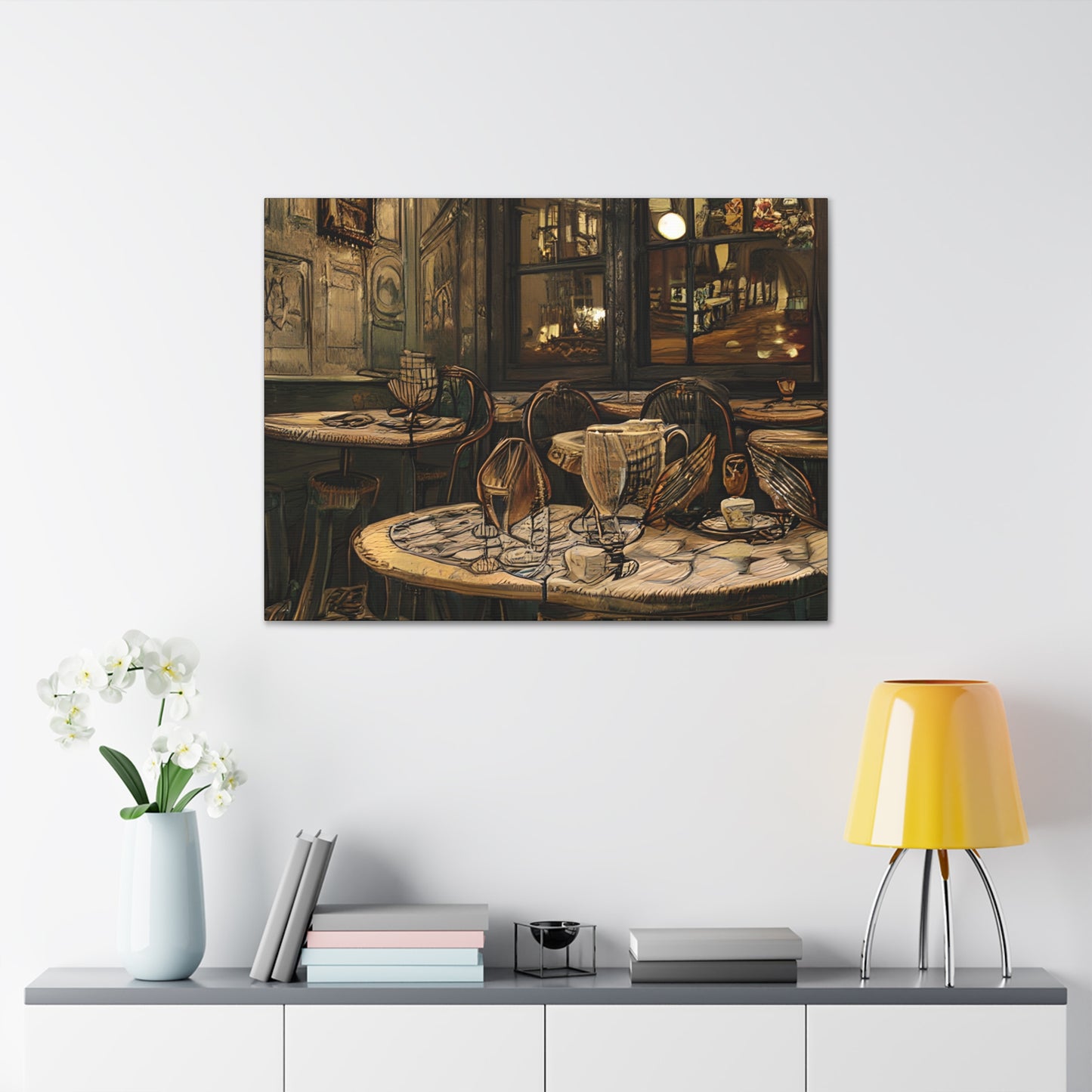 Canvas Gallery Wraps - Cafe Table Brown 0002