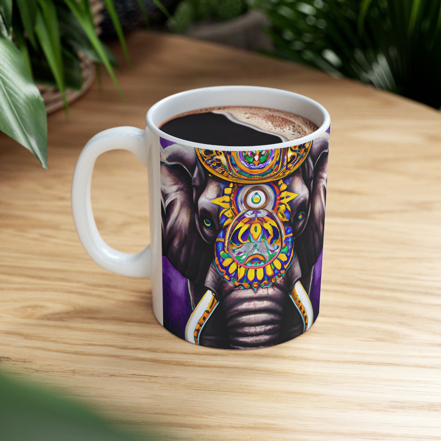 Ceramic Mug 11oz - Majestic Elephant 0001