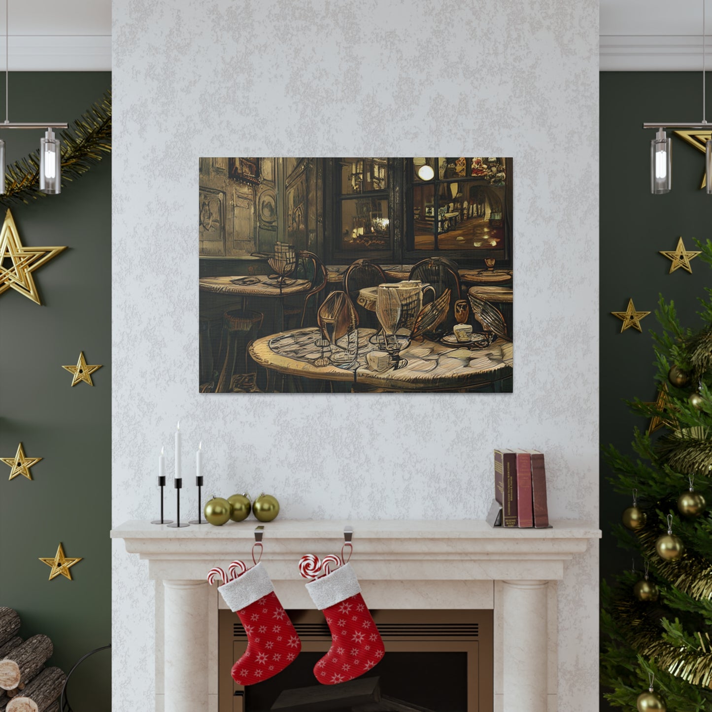 Canvas Gallery Wraps - Cafe Table Brown 0002
