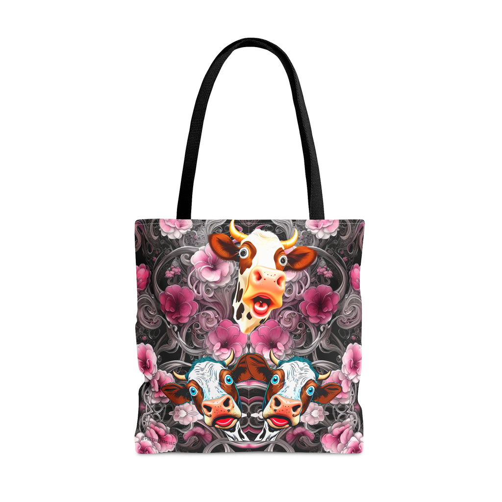 Tote Bag (AOP) - Flower Cow 0001