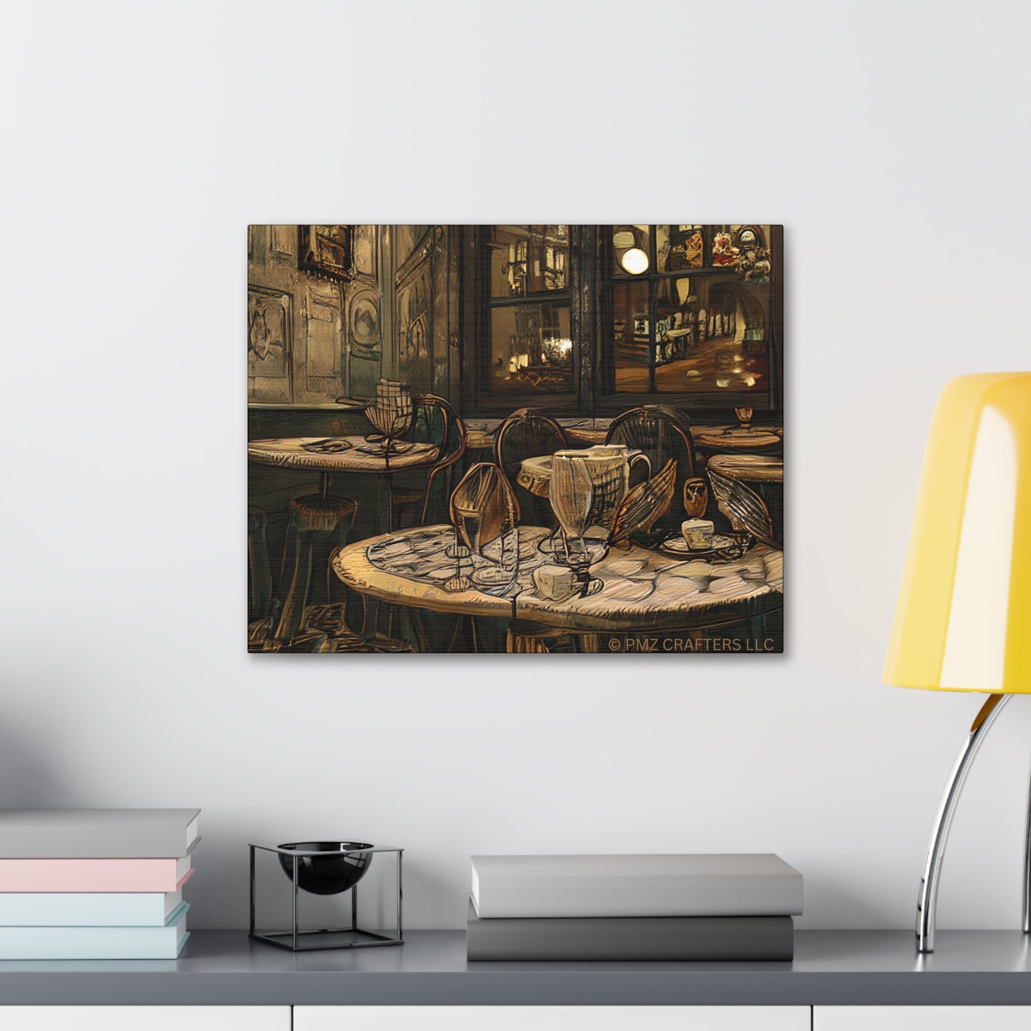 Canvas Gallery Wraps - Cafe Table Brown 0002