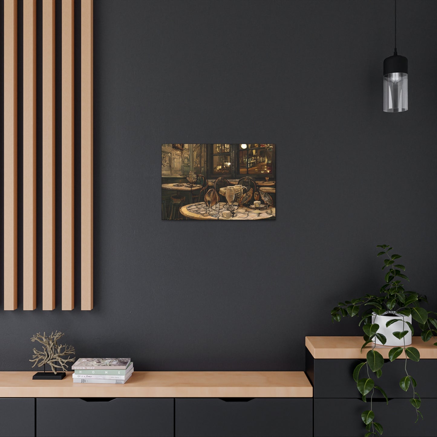 Canvas Gallery Wraps - Cafe Table Brown 0002