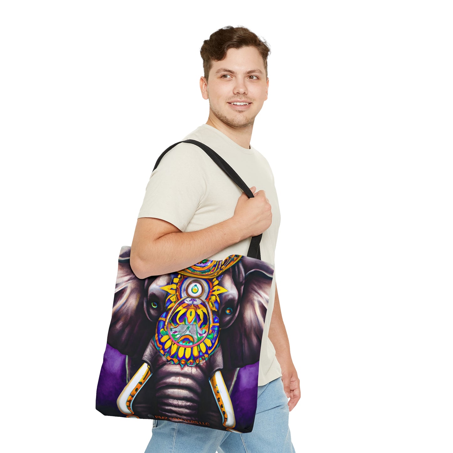 Tote Bag (AOP) - Majestic Elephant 0001