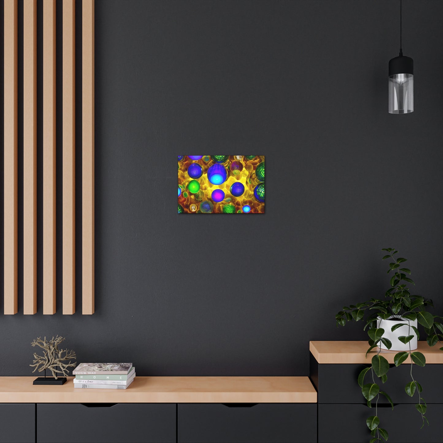 Canvas Gallery Wraps - 3D Vibrant Circles 0001