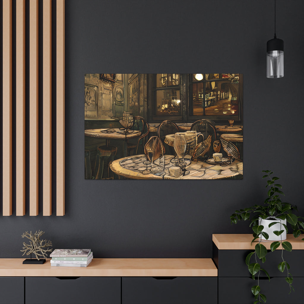 Canvas Gallery Wraps - Cafe Table Brown 0002