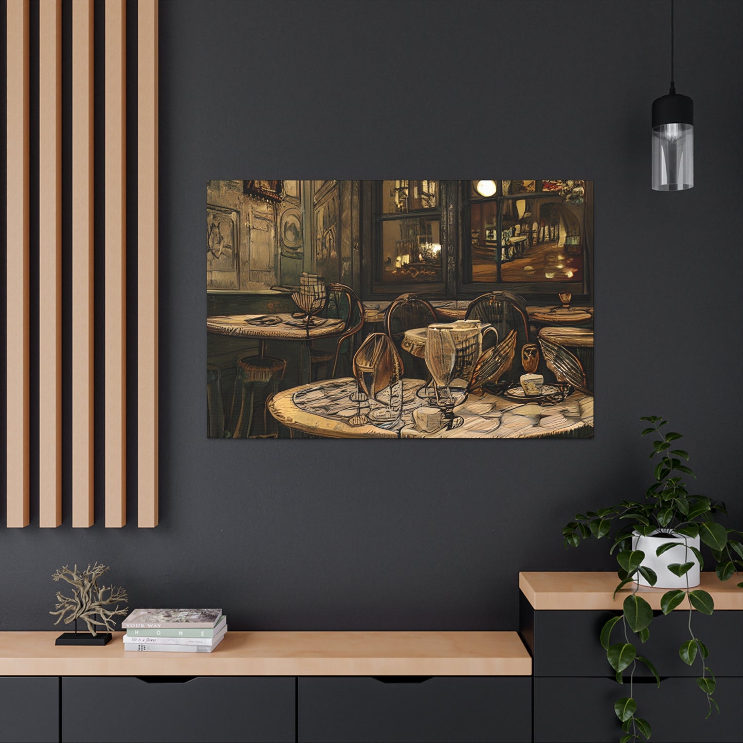 Canvas Gallery Wraps - Cafe Table Brown 0002