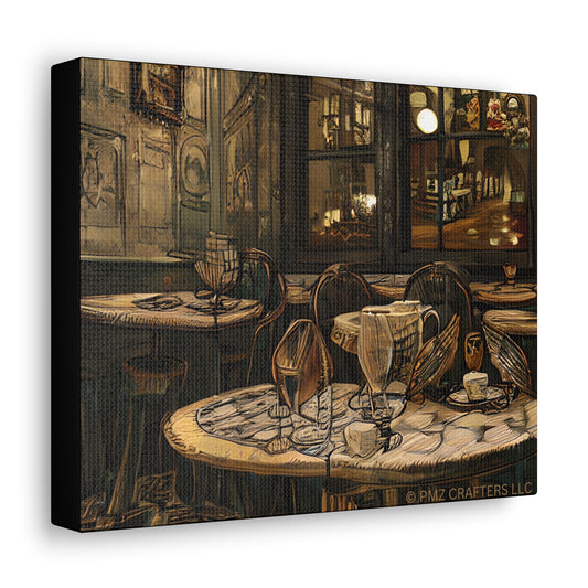 Canvas Gallery Wraps - Cafe Table Brown 0002