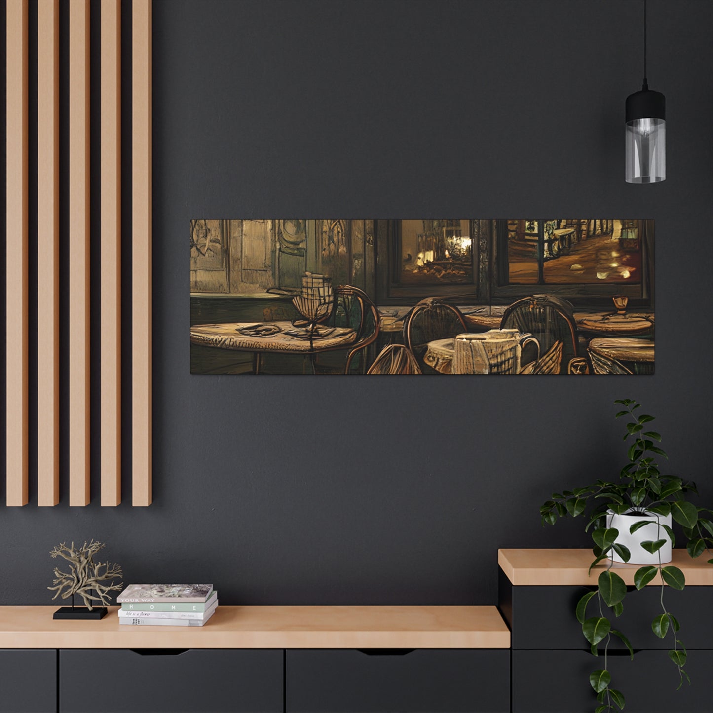 Canvas Gallery Wraps - Cafe Table Brown 0002