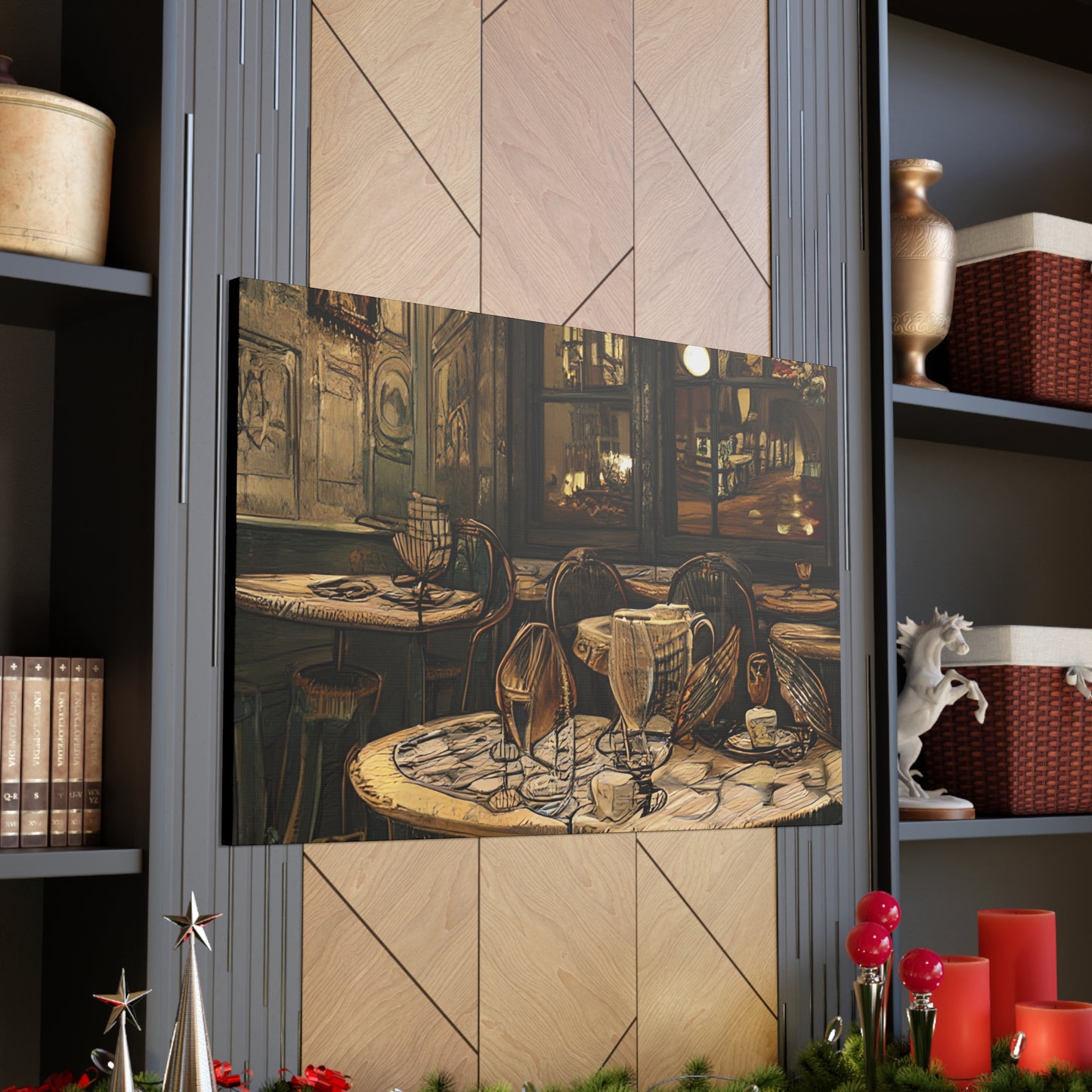 Canvas Gallery Wraps - Cafe Table Brown 0002