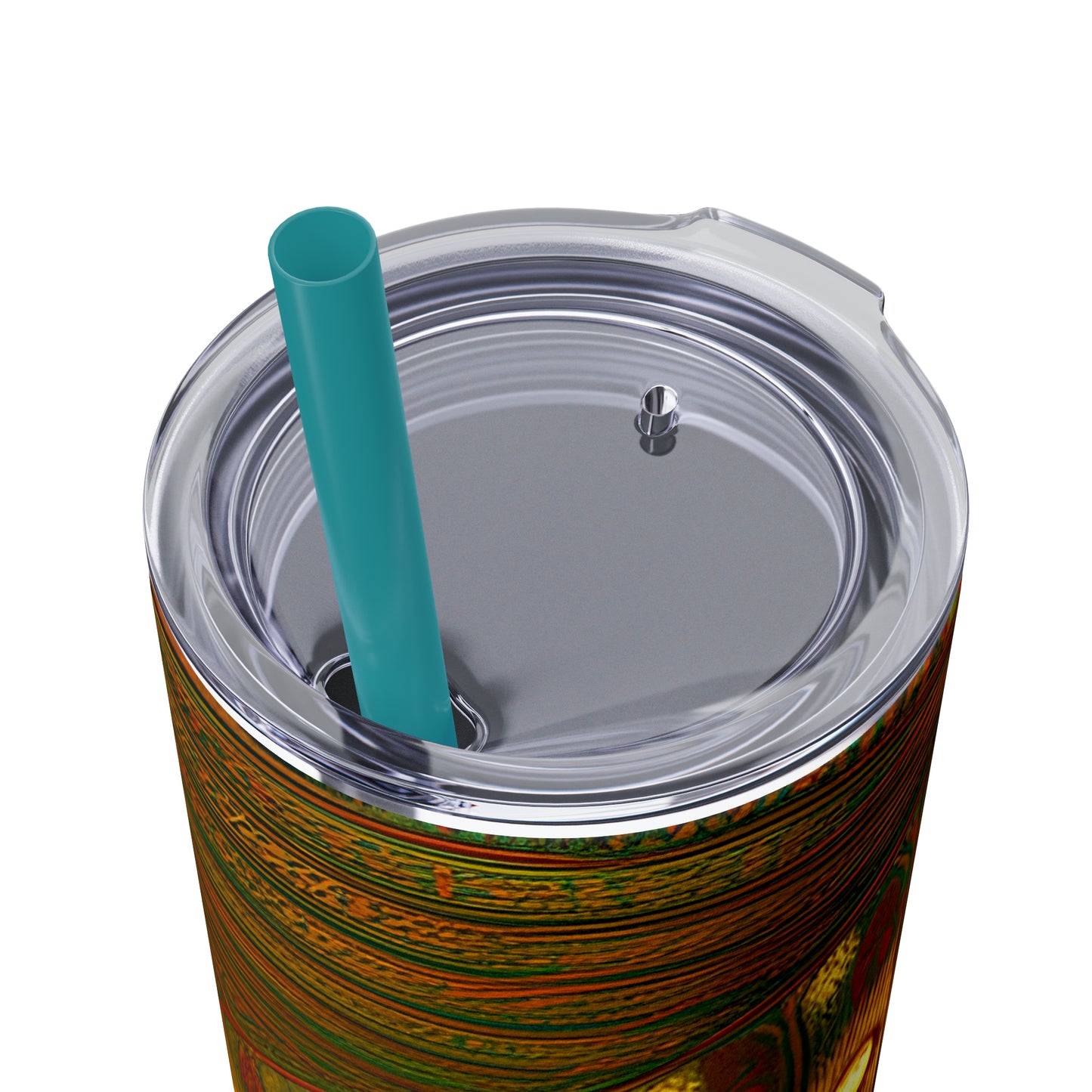 Skinny Tumbler with Straw, 20oz - Cafe Table Shadows 0001