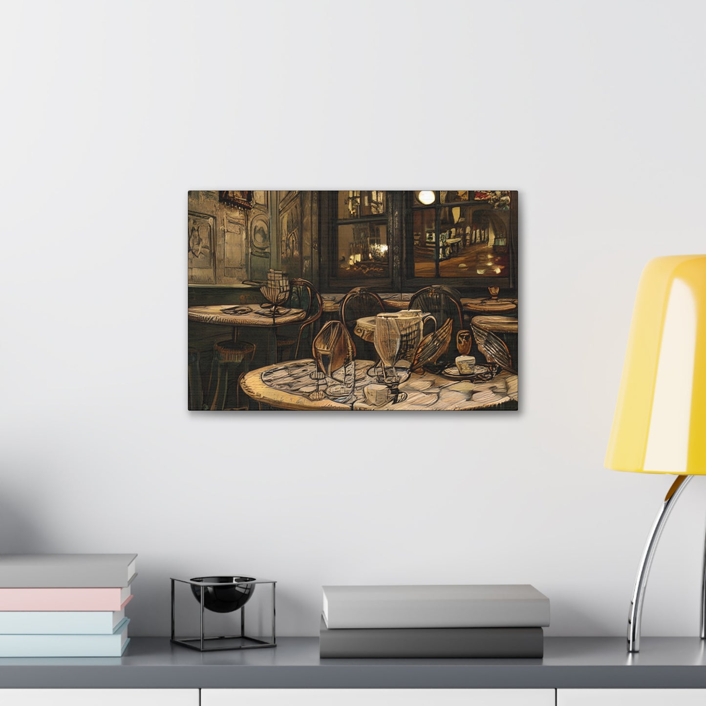 Canvas Gallery Wraps - Cafe Table Brown 0002