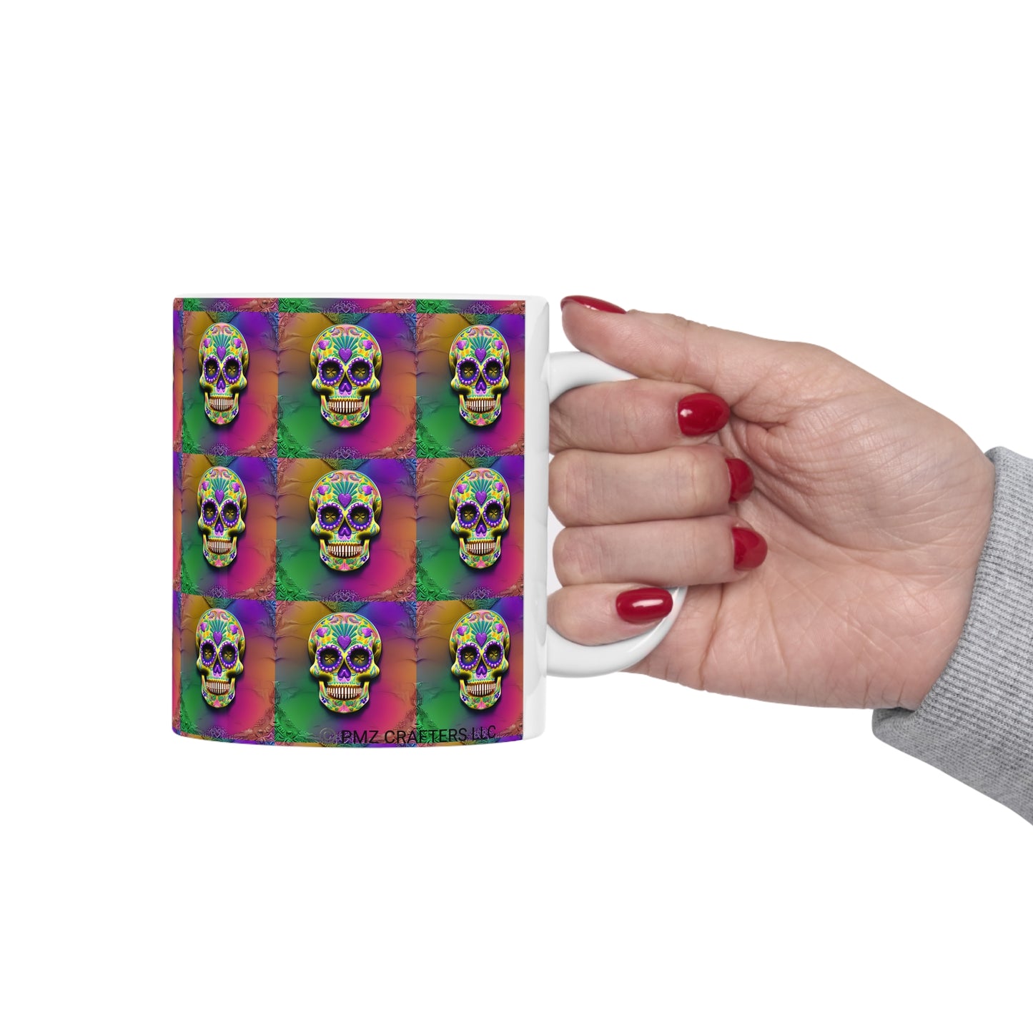 Ceramic Mug 11oz - Sugar Skull 0002