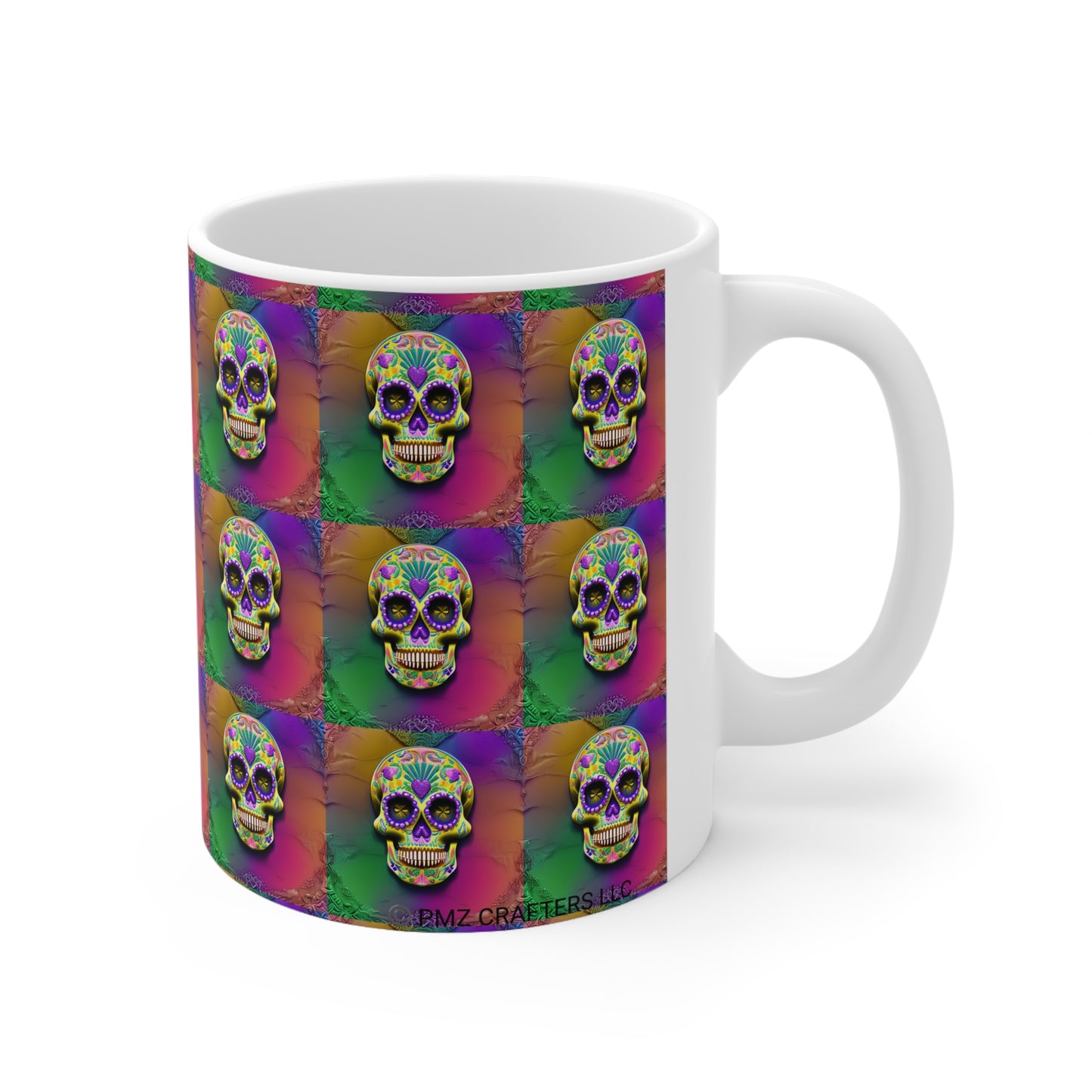Ceramic Mug 11oz - Sugar Skull 0002