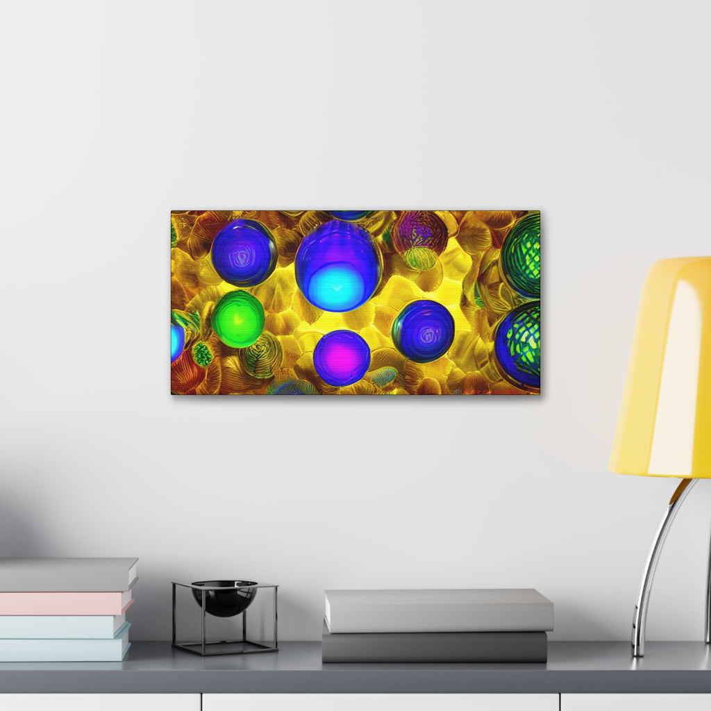 Canvas Gallery Wraps - 3D Vibrant Circles 0001