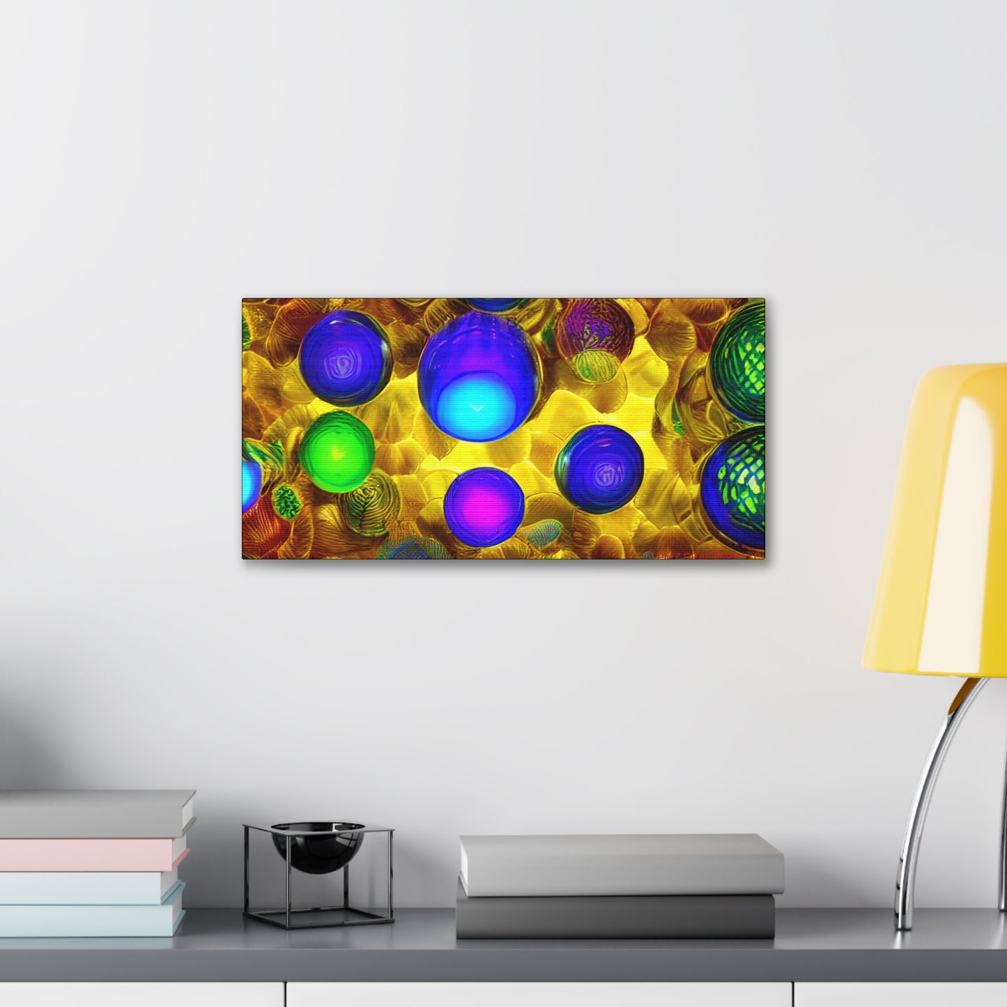 Canvas Gallery Wraps - 3D Vibrant Circles 0001