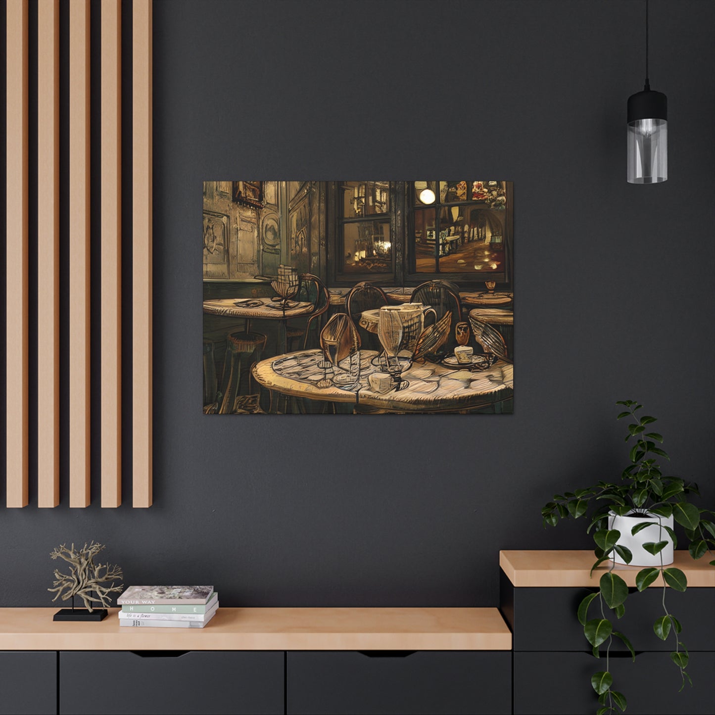 Canvas Gallery Wraps - Cafe Table Brown 0002