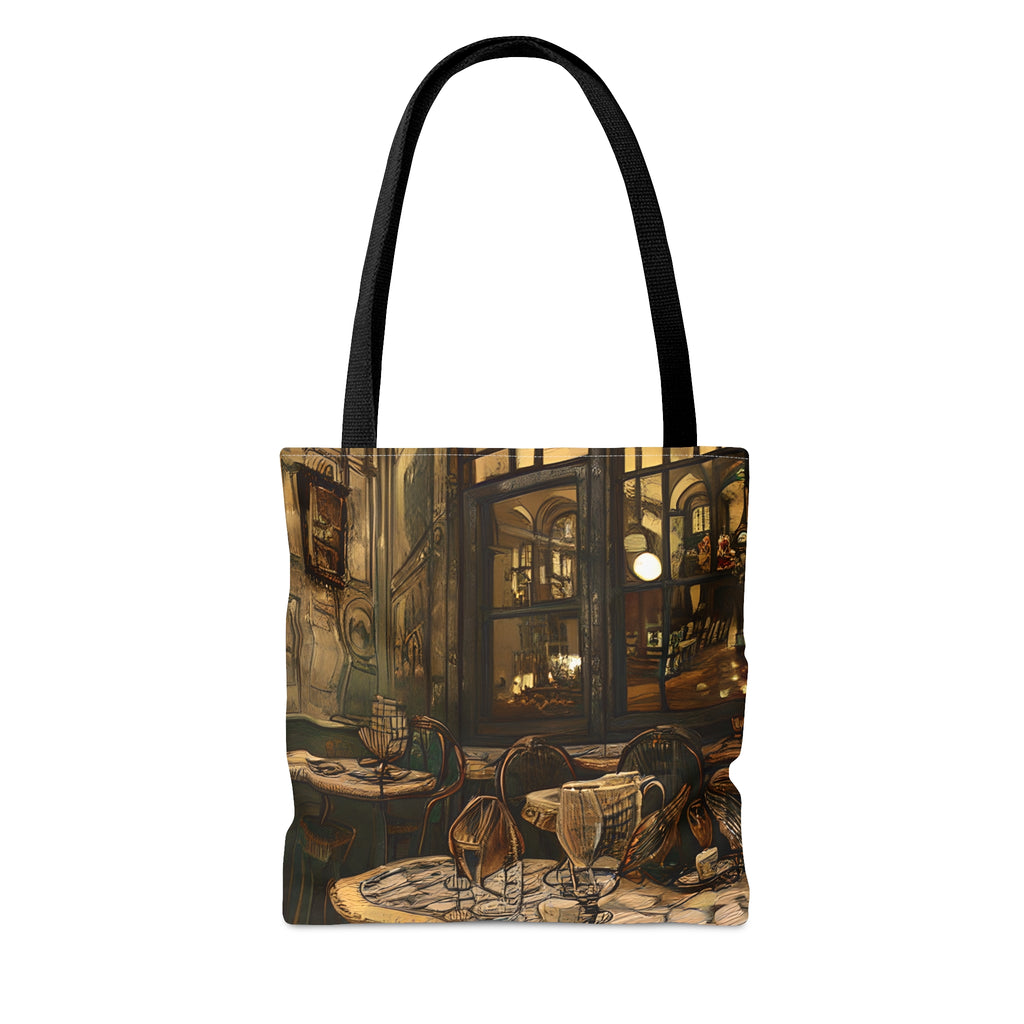 Tote Bag (AOP) - Cafe Table Brown 0001