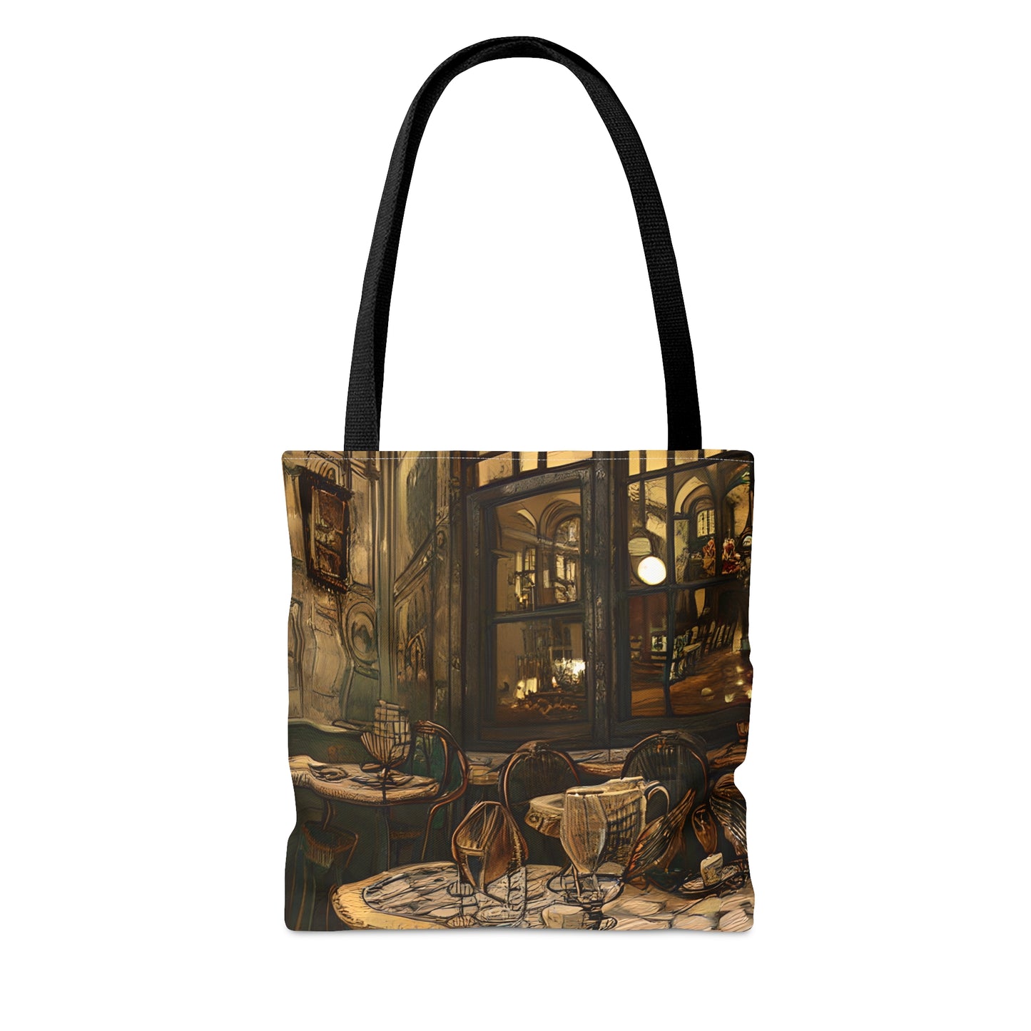 Tote Bag (AOP) - Cafe Table Brown 0001