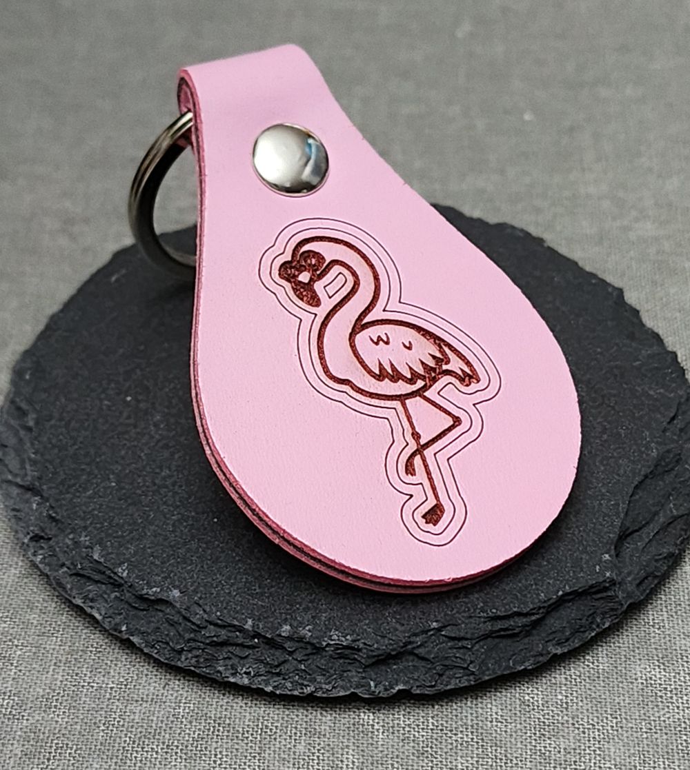 Keychain - Pink Flamingo 0001