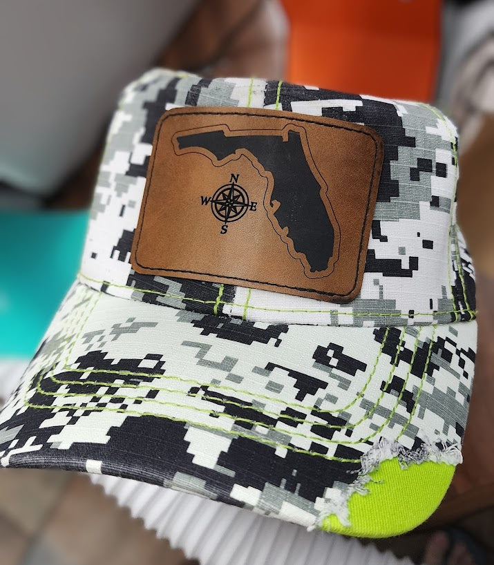 Patch - Leatherette - Florida Map 001