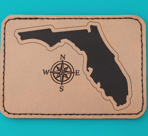 Patch - Leatherette - Florida Map 001
