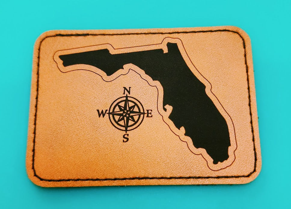 Patch - Leatherette - Florida Map 001