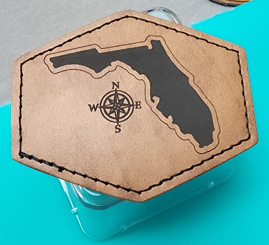 Patch - Leatherette - Florida Map 001
