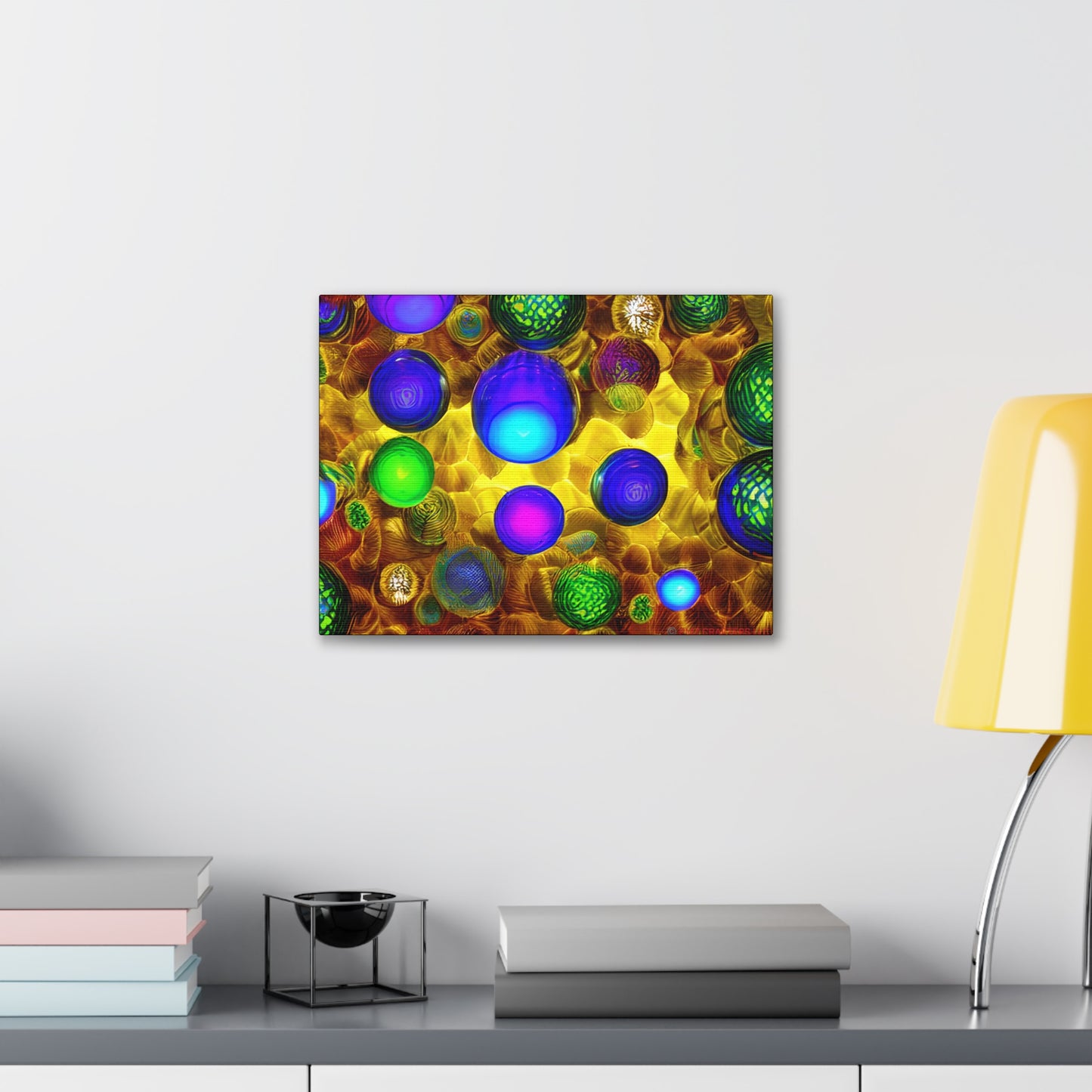Canvas Gallery Wraps - 3D Vibrant Circles 0001