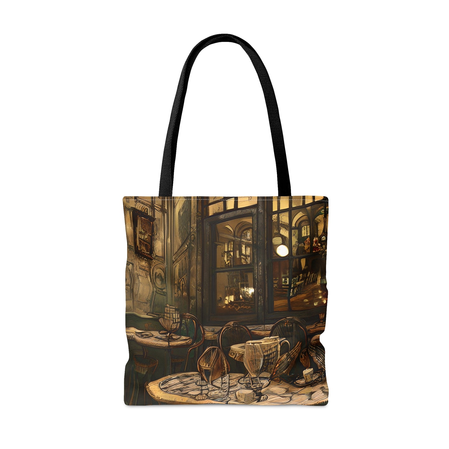 Tote Bag (AOP) - Cafe Table Brown 0001