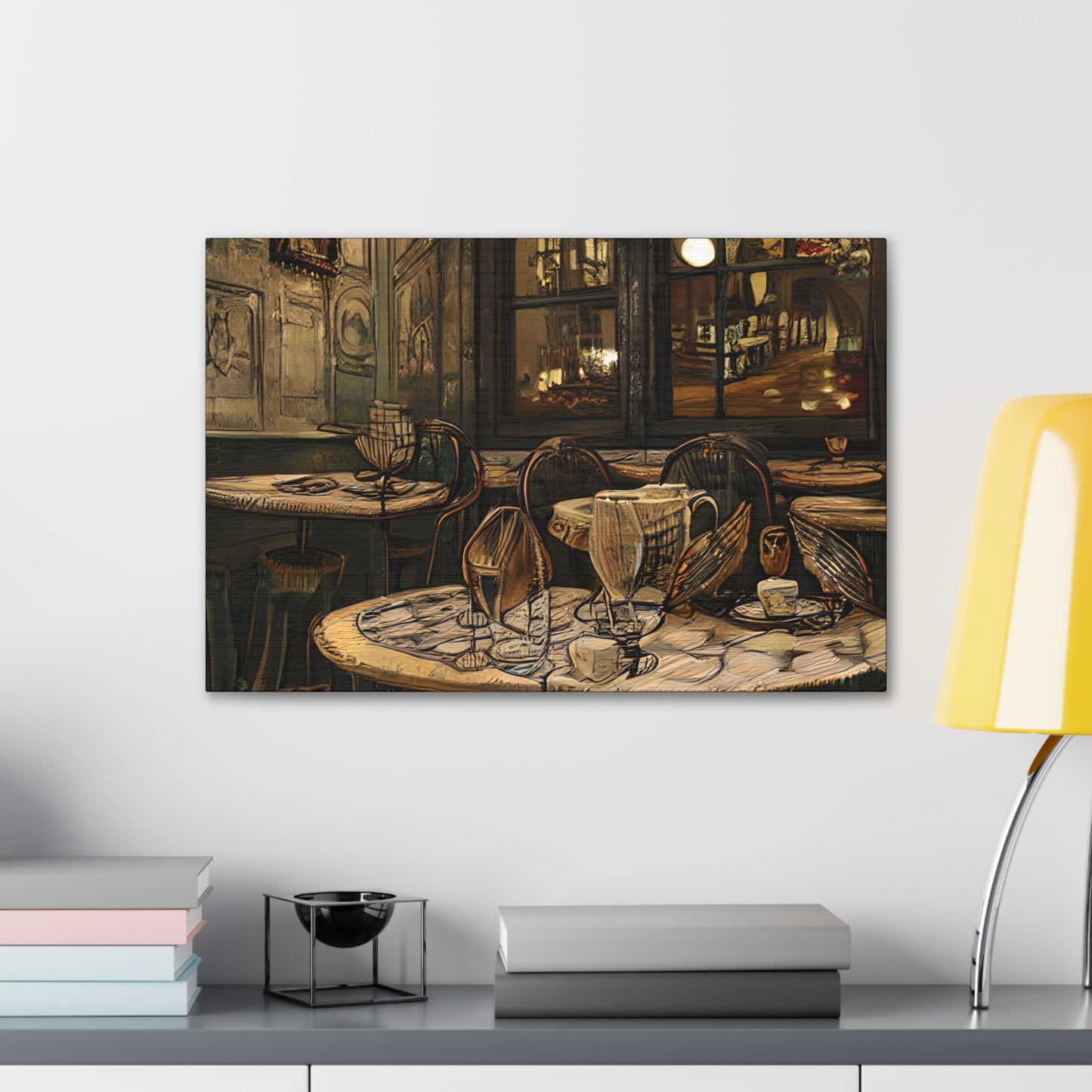 Canvas Gallery Wraps - Cafe Table Brown 0002