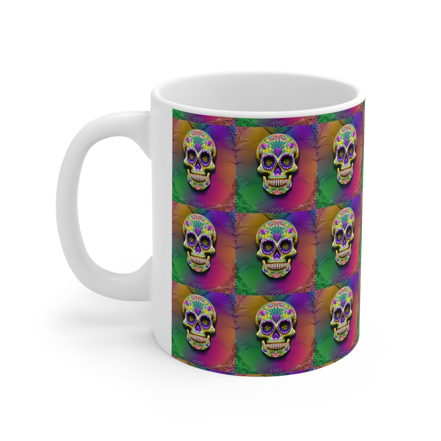 Ceramic Mug 11oz - Sugar Skull 0002
