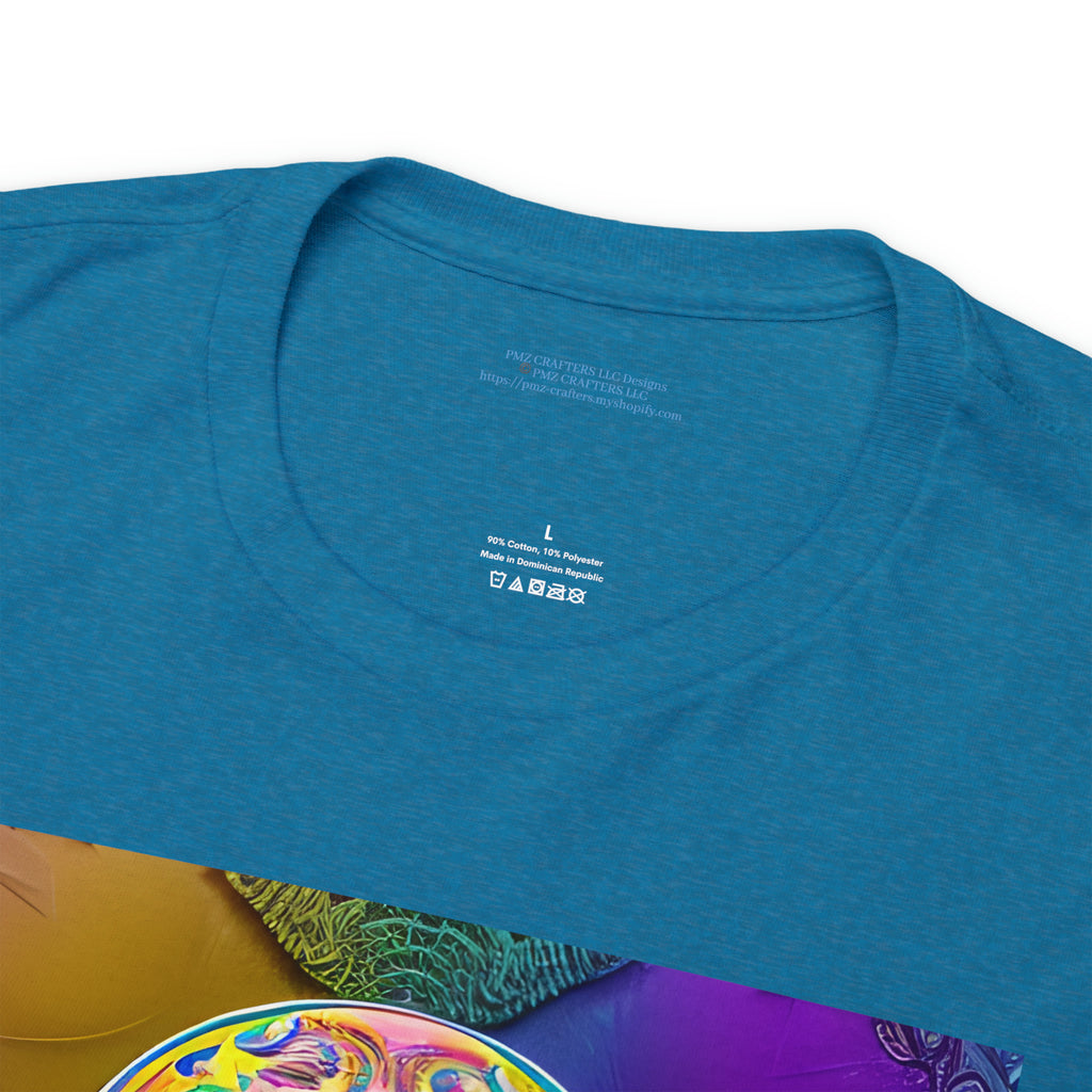 Unisex Heavy Cotton Tee - Sugar Skull 0002