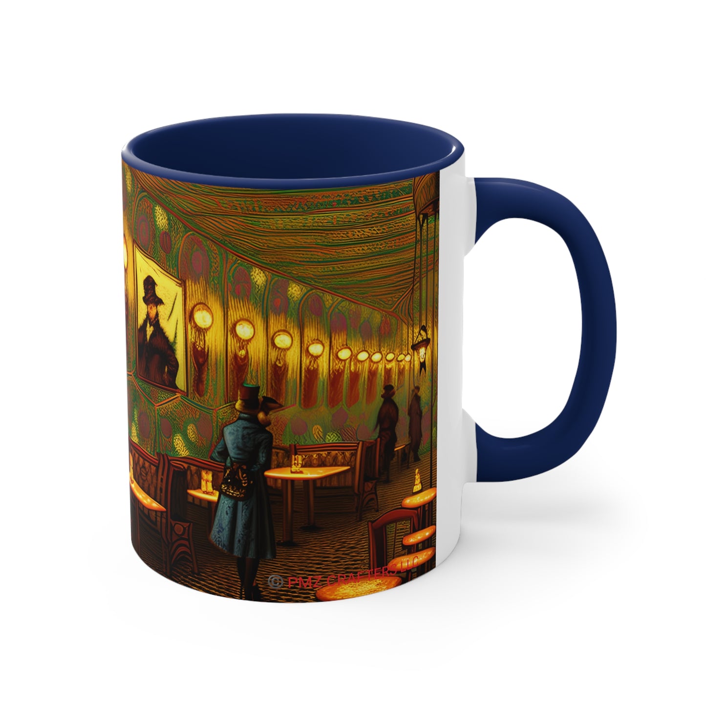 Accent Coffee Mug, 11oz -  Cafe Table Shadow 0001